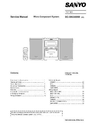 Сервисная инструкция Sanyo DC-DA3300M ― Manual-Shop.ru