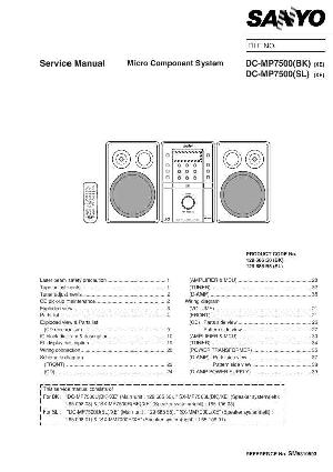 Сервисная инструкция Sanyo DC-MP7500 ― Manual-Shop.ru