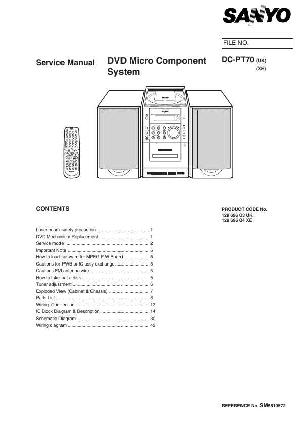 Сервисная инструкция Sanyo DC-PT70 ― Manual-Shop.ru