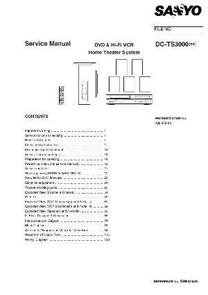Сервисная инструкция Sanyo DC-TS3000 ― Manual-Shop.ru