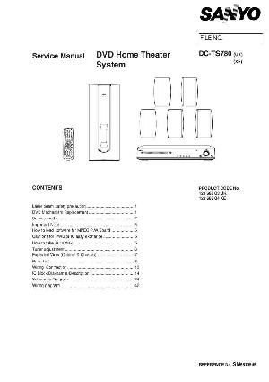 Сервисная инструкция Sanyo DC-TS780 ― Manual-Shop.ru