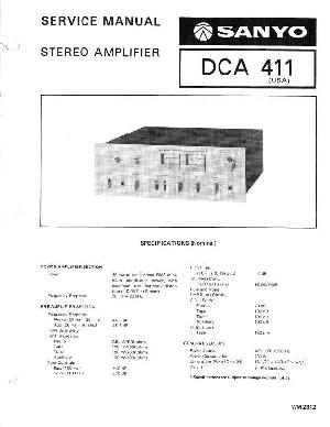 Сервисная инструкция Sanyo DCA-411 ― Manual-Shop.ru