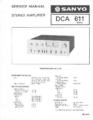 Сервисная инструкция Sanyo DCA-611 ― Manual-Shop.ru