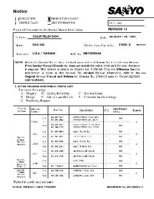 Сервисная инструкция SANYO DS31590 ― Manual-Shop.ru