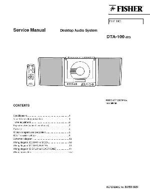 Сервисная инструкция Sanyo DTA-100 FISHER ― Manual-Shop.ru