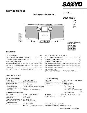 Сервисная инструкция Sanyo DTA-150 ― Manual-Shop.ru