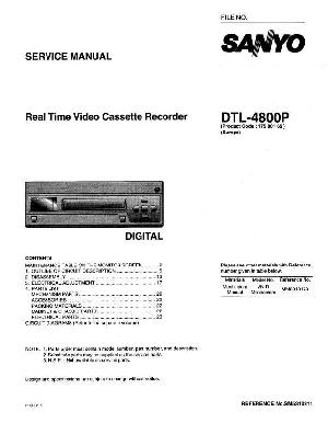Сервисная инструкция Sanyo DTL-4800P ― Manual-Shop.ru