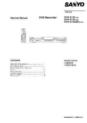 Сервисная инструкция SANYO DVR-S120 ― Manual-Shop.ru