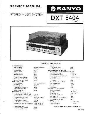 Сервисная инструкция Sanyo DXT-5404 ― Manual-Shop.ru