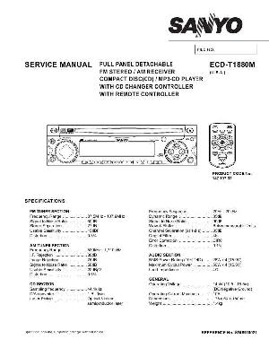 Service manual SANYO ECD-T1880M ― Manual-Shop.ru