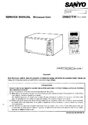 Сервисная инструкция Sanyo EM-607TW  ― Manual-Shop.ru