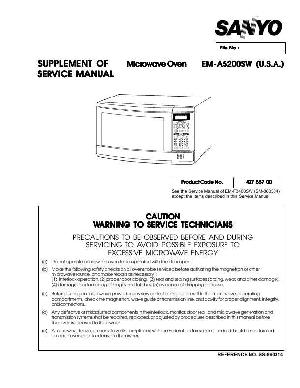 Сервисная инструкция SANYO EM-A5200SW ― Manual-Shop.ru