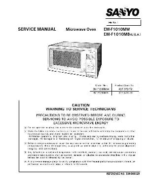 Service manual SANYO EM-F1010M ― Manual-Shop.ru