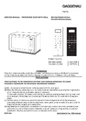 Сервисная инструкция Sanyo EM-G651 ― Manual-Shop.ru