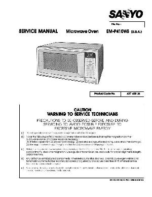 Сервисная инструкция Sanyo EM-P410WS ― Manual-Shop.ru