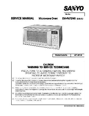 Service manual Sanyo EM-P672WS ― Manual-Shop.ru