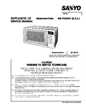 Сервисная инструкция Sanyo EM-P842WS ― Manual-Shop.ru