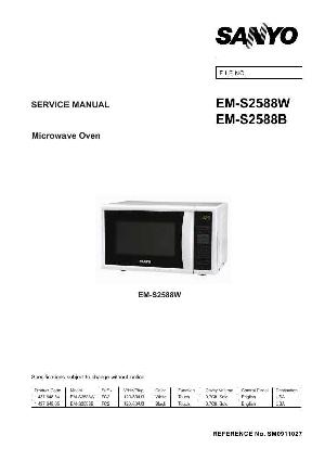 Service manual Sanyo EM-S2588B ― Manual-Shop.ru