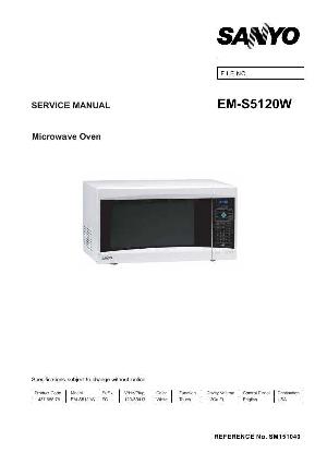 Сервисная инструкция Sanyo EM-S5120W ― Manual-Shop.ru