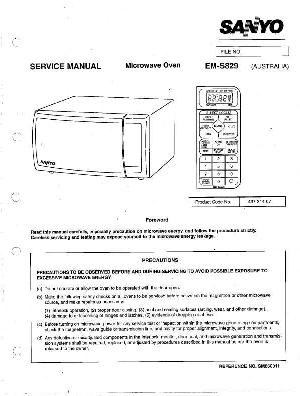 Сервисная инструкция Sanyo EM-S829 ― Manual-Shop.ru