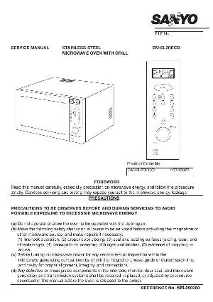 Сервисная инструкция Sanyo EM-SL20ECO ― Manual-Shop.ru