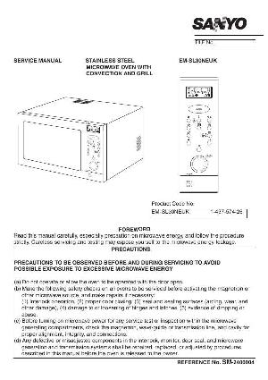 Сервисная инструкция Sanyo EM-SL30 ― Manual-Shop.ru