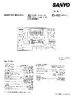 Сервисная инструкция Sanyo EX-W22
