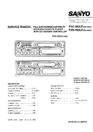 Сервисная инструкция Sanyo FXC-503LD, FXR-403LD ― Manual-Shop.ru