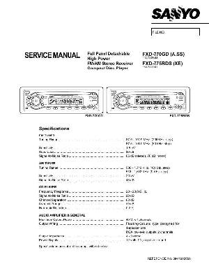 Сервисная инструкция Sanyo FXD-770RDS, FXD-775RDS ― Manual-Shop.ru