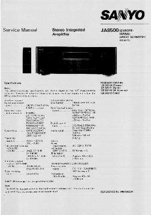 Сервисная инструкция Sanyo JA-8500 ― Manual-Shop.ru