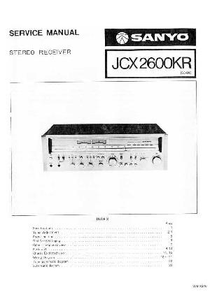 Сервисная инструкция Sanyo JCX-2600KR ― Manual-Shop.ru