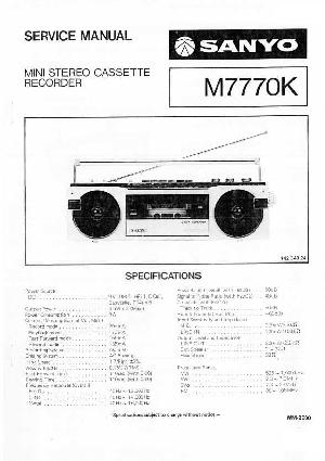 Сервисная инструкция Sanyo M-7770K ― Manual-Shop.ru