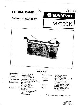 Сервисная инструкция Sanyo M-7900K ― Manual-Shop.ru