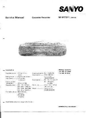 Сервисная инструкция Sanyo M-W731L ― Manual-Shop.ru