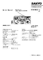 Сервисная инструкция Sanyo MCD-S920F