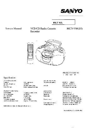 Сервисная инструкция Sanyo MCD-V66M ― Manual-Shop.ru