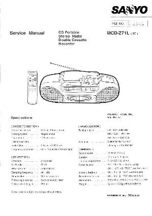 Сервисная инструкция Sanyo MCD-Z71L ― Manual-Shop.ru