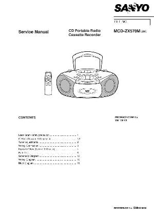 Сервисная инструкция Sanyo MCD-ZX570M ― Manual-Shop.ru