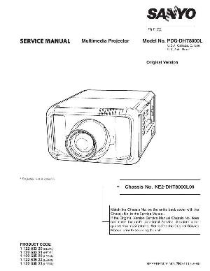 Сервисная инструкция Sanyo PDG-DHT8000L ― Manual-Shop.ru