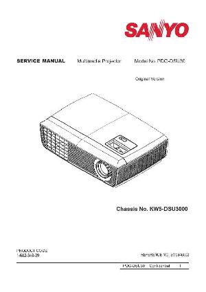 Сервисная инструкция Sanyo PDG-DSU30 ― Manual-Shop.ru