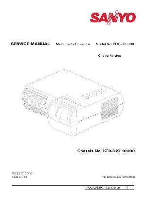 Сервисная инструкция Sanyo PDG-DXL100 ― Manual-Shop.ru