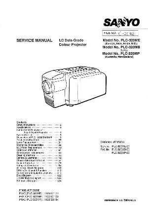 Сервисная инструкция Sanyo PLC-320ME ― Manual-Shop.ru