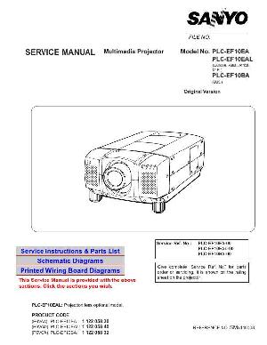 Сервисная инструкция Sanyo PLC-EF10 ― Manual-Shop.ru