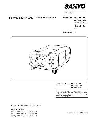 Сервисная инструкция Sanyo PLC-EF10E, PLC-EF10EL, PLC-EF10B ― Manual-Shop.ru