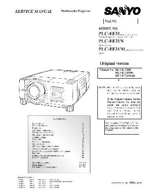 Сервисная инструкция Sanyo PLC-EF31 ― Manual-Shop.ru
