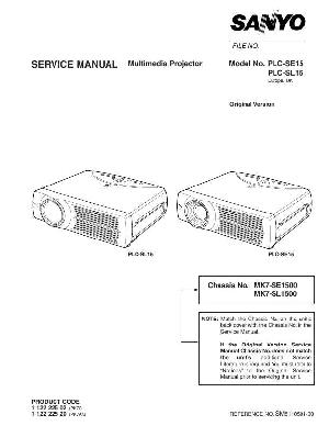 Сервисная инструкция Sanyo PLC-SE15, PLC-SL15 ― Manual-Shop.ru