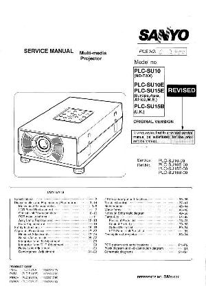 Сервисная инструкция Sanyo PLC-SU10 ― Manual-Shop.ru