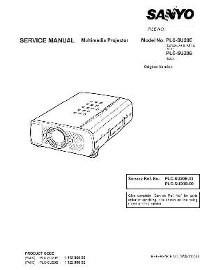 Сервисная инструкция Sanyo PLC-SU20E ― Manual-Shop.ru