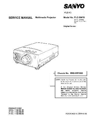 Сервисная инструкция Sanyo PLC-SW10 ― Manual-Shop.ru