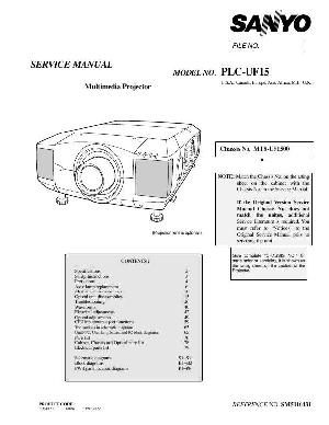 Сервисная инструкция Sanyo PLC-UF15 ― Manual-Shop.ru